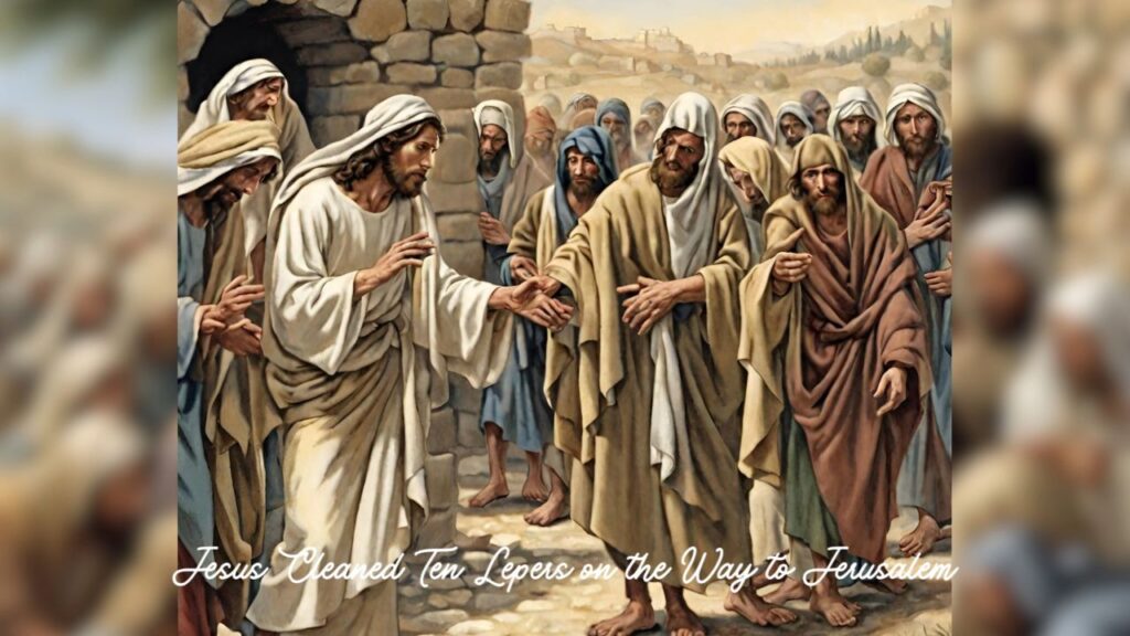 Jesus Cleaned Ten Lepers on the Way to Jerusalem