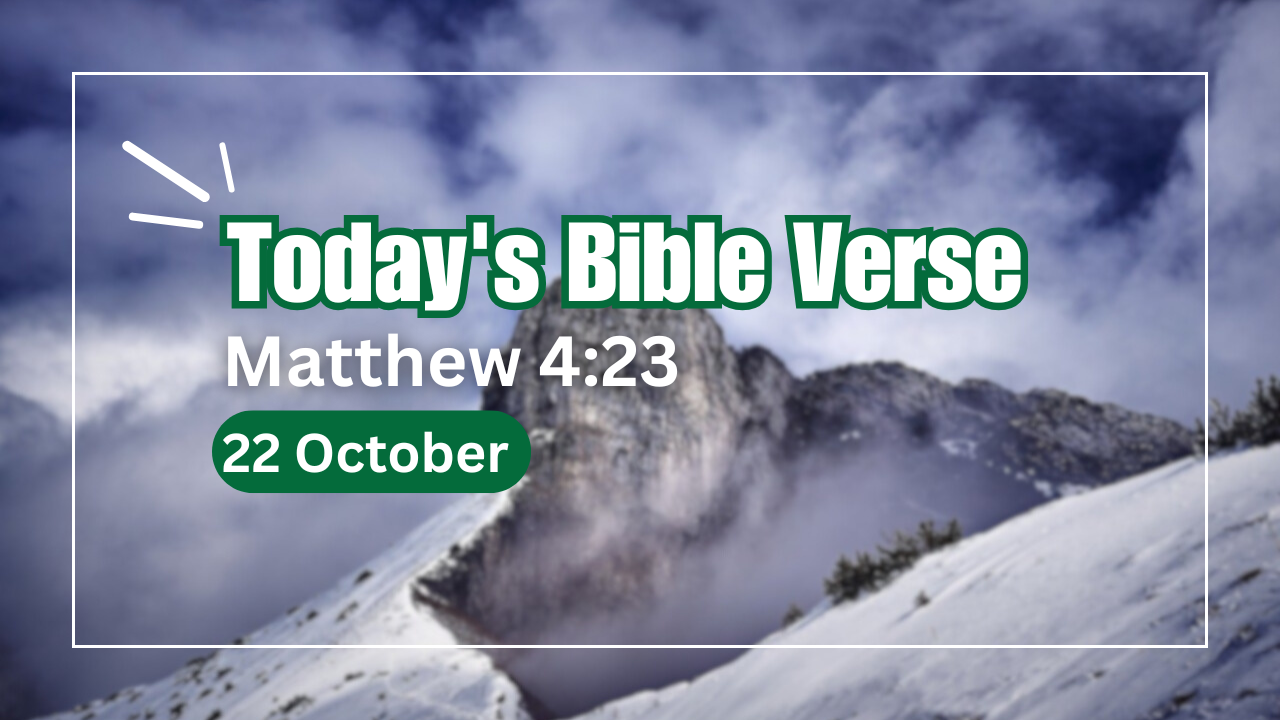 Todays bible verse 22-10-2024