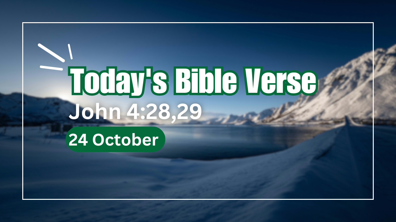 today's bible verse 24-10-2024