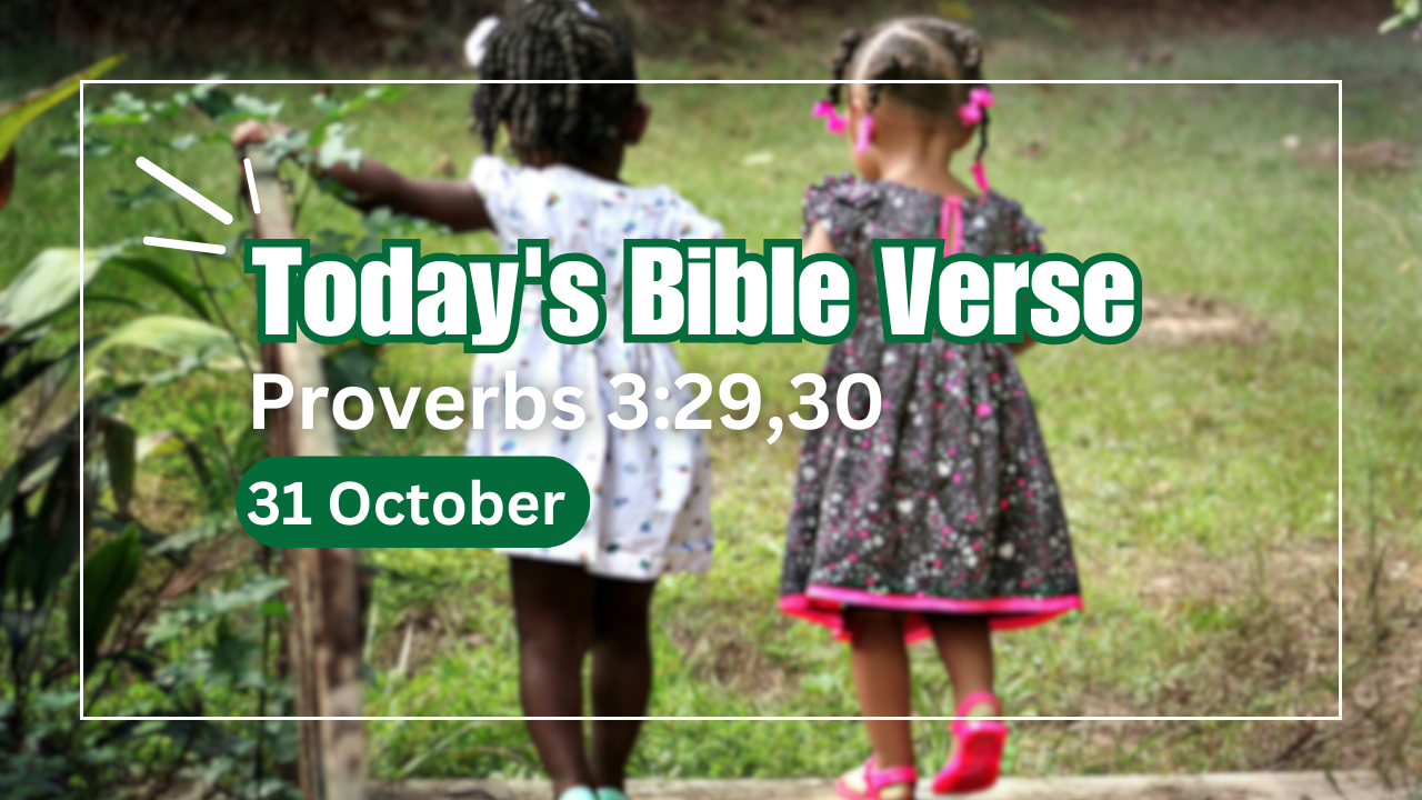 Todays bible verse 31-10-2024